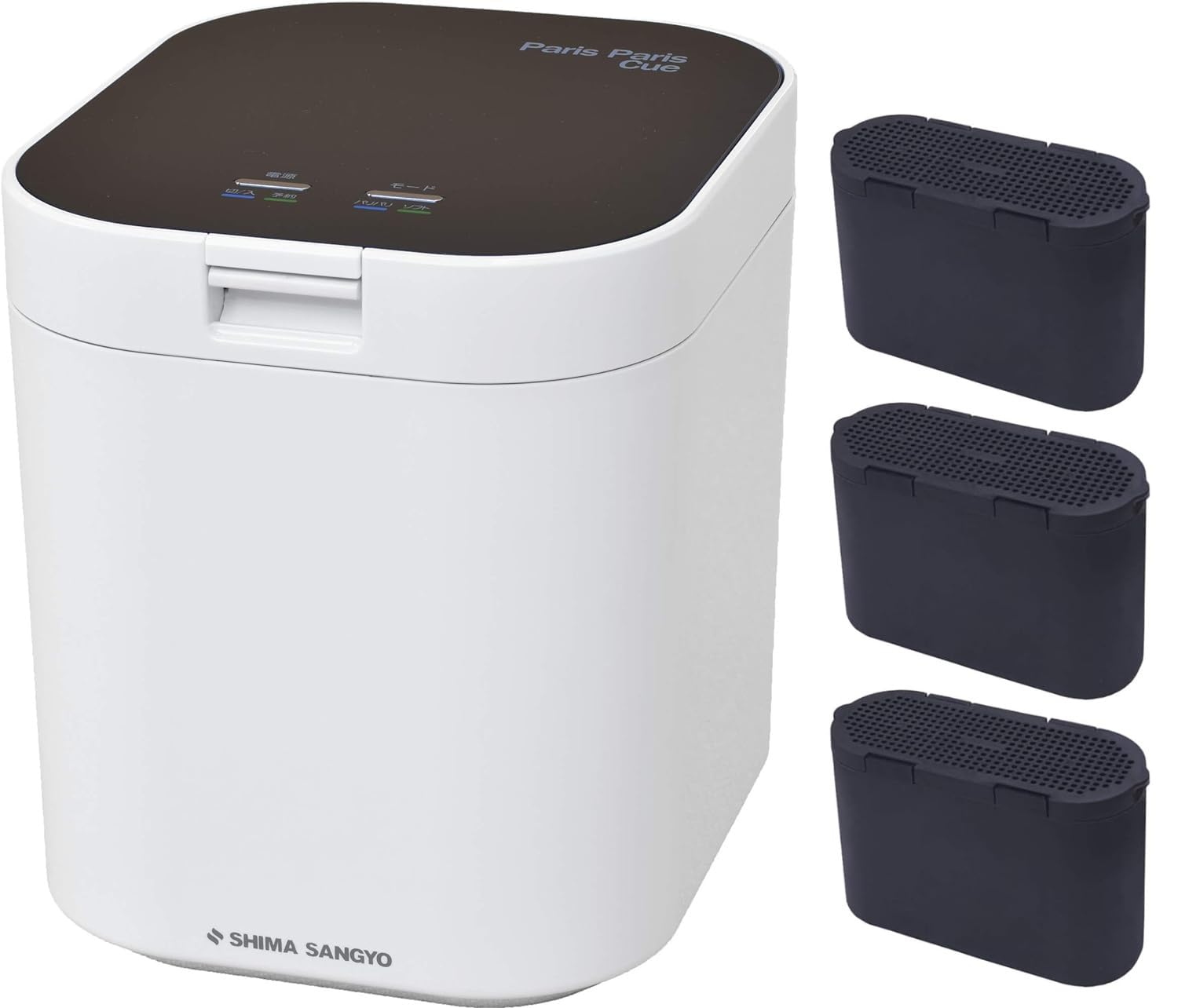 島産業　生ごみ減量乾燥機　パリパリキュー　PPC-11 脱臭フィルター2個付き！ Amazon | 島産業 生ごみ減量乾燥機 パリパリキュー ホワイト